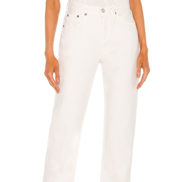 Agolde Denim - AGOLDE White Straight Leg Pants - (Size 25)